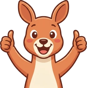 Ruby cheering with both arms up
